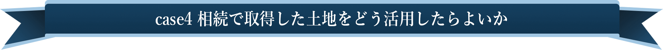 case4 相続で取得した土地をどう活用したらよいか